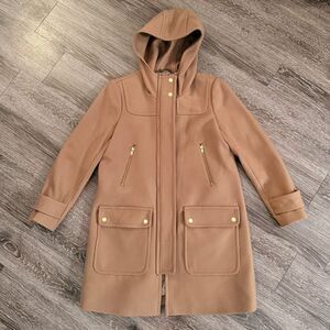 J. Crew Melton Wool Duffle Coat Size 8 Petite